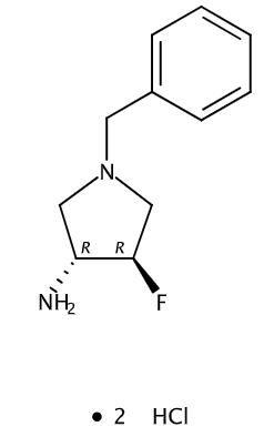 (3R,4R)-1-芐基-4-氟吡咯烷-3-胺雙鹽酸鹽