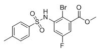 2-溴-5-氟-3-((4-甲基苯基)磺酰胺基)苯甲酸甲酯